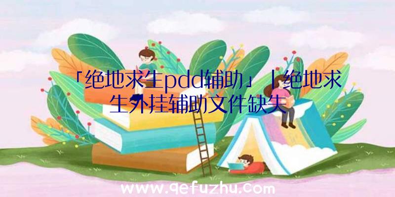 「绝地求生pdd辅助」|绝地求生外挂辅助文件缺失